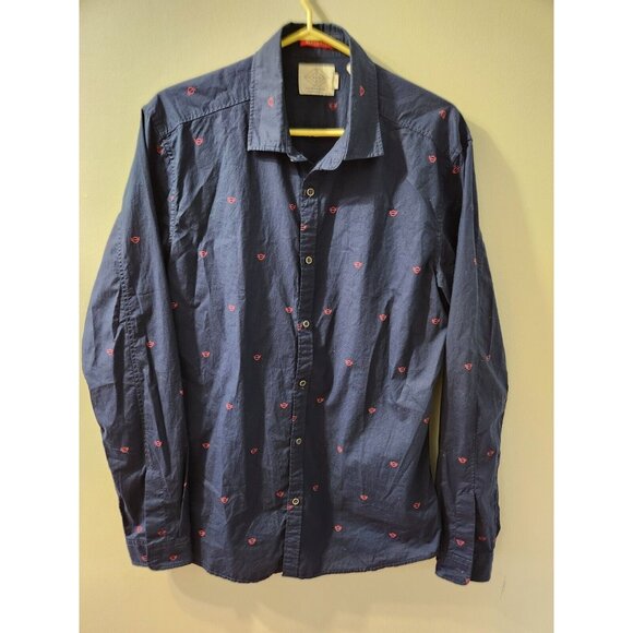 Scotch & Soda Other - Scotch & Soda Men Shirt Blue Slim Large Long Sleeve
